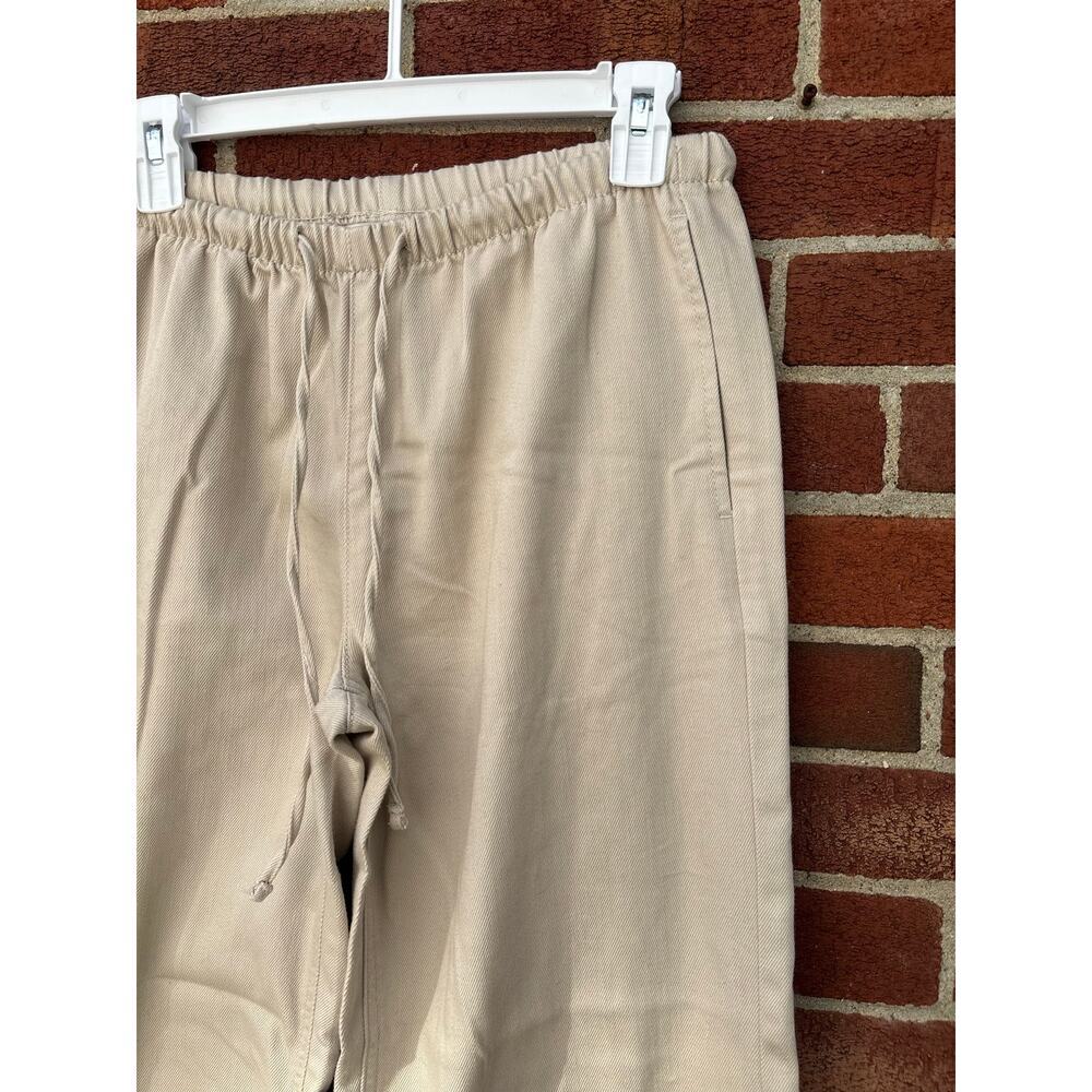 Vanilla Star Linen Blend Wide Leg Pull On Pants Beige Womens Small Casual - Picture 6 of 9
